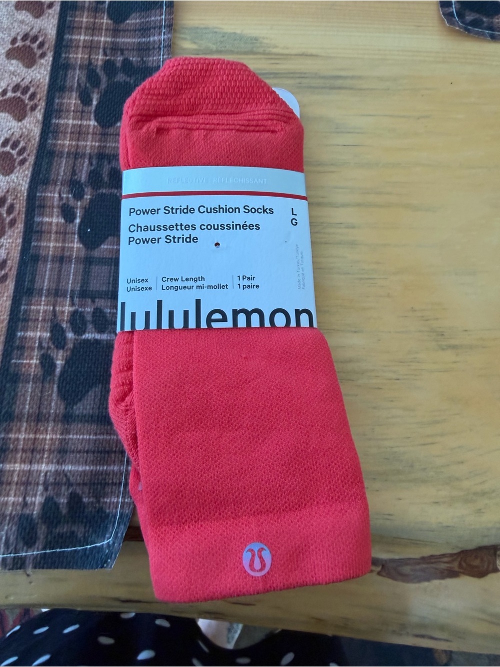 lululemon athletica Men’s Power Stride Cushion Crew Socks - Red